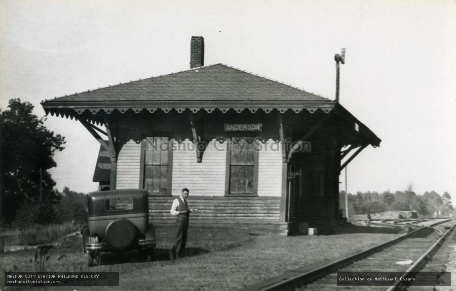 Postcard: Anderson station